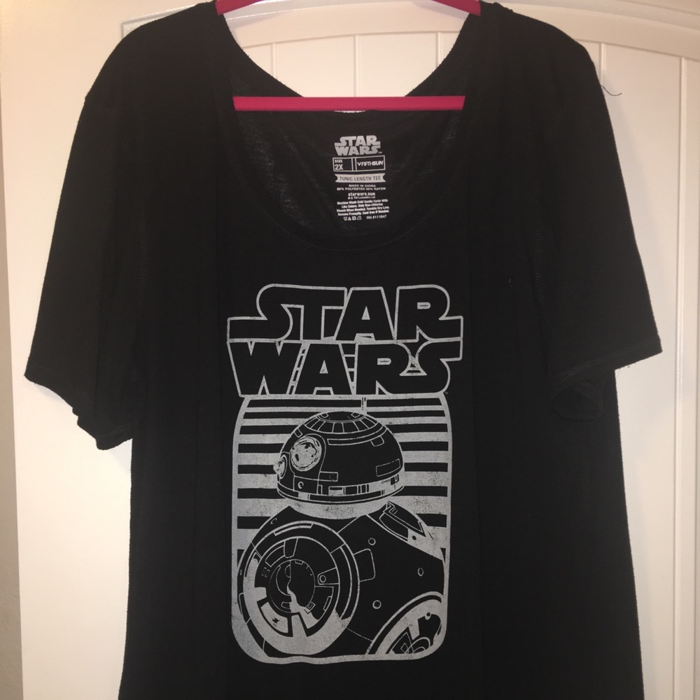 2X Star Wars tunic length t shirt